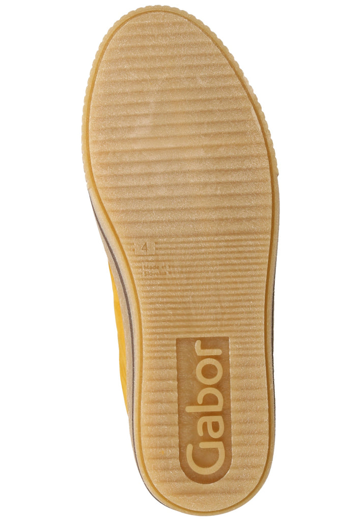 Gabor Sneaker Leder Gelb - surf4shoes
