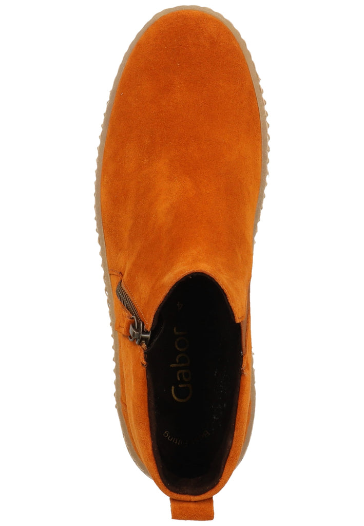 Gabor Stiefelette Veloursleder Gelb - surf4shoes