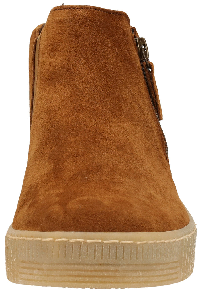 Gabor Stiefelette Veloursleder Cognac - surf4shoes