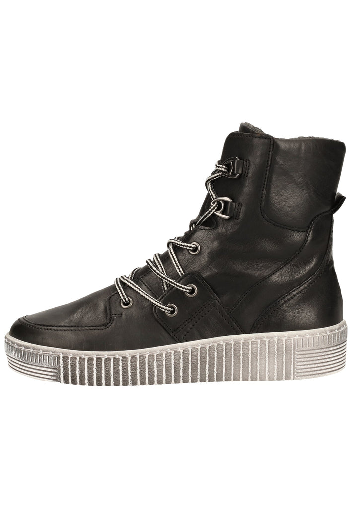 Gabor Stiefelette Leder Schwarz - surf4shoes