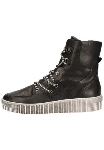 Gabor Stiefelette Leder Schwarz - surf4shoes