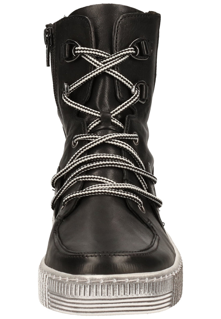 Gabor Stiefelette Leder Schwarz - surf4shoes