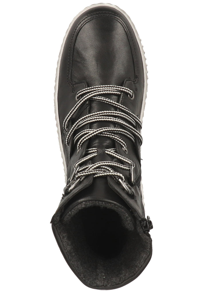 Gabor Stiefelette Leder Schwarz - surf4shoes