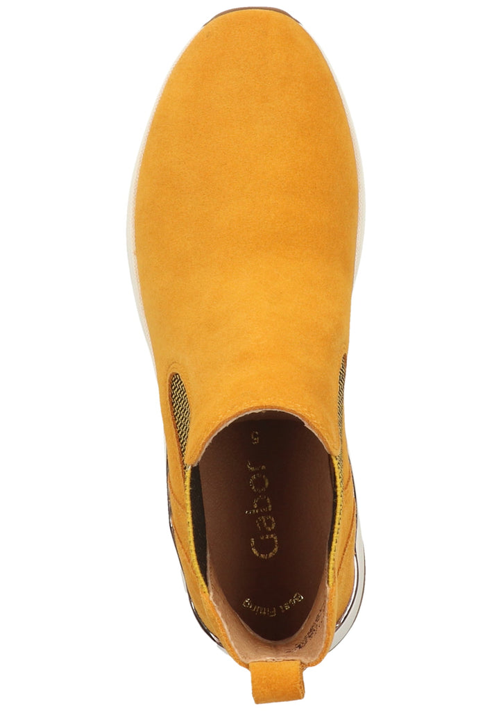Gabor Stiefelette Nubukleder/Textil Gelb - surf4shoes