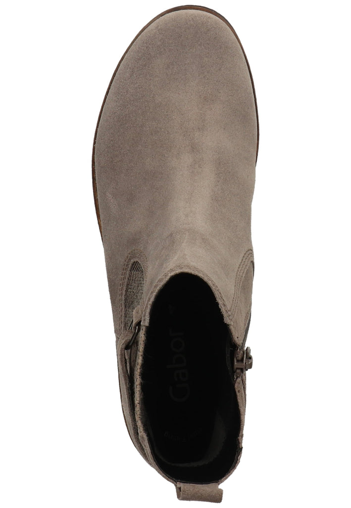 Gabor Stiefelette Leder/Textil Hellgrau - surf4shoes