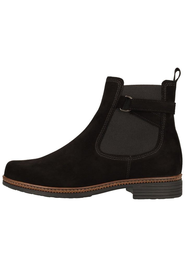 Gabor Stiefelette Leder/Textil Schwarz - surf4shoes