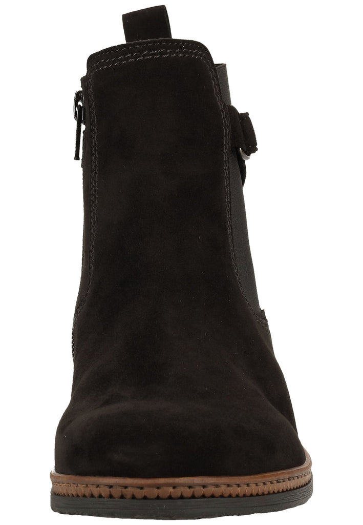 Gabor Stiefelette Leder/Textil Schwarz - surf4shoes