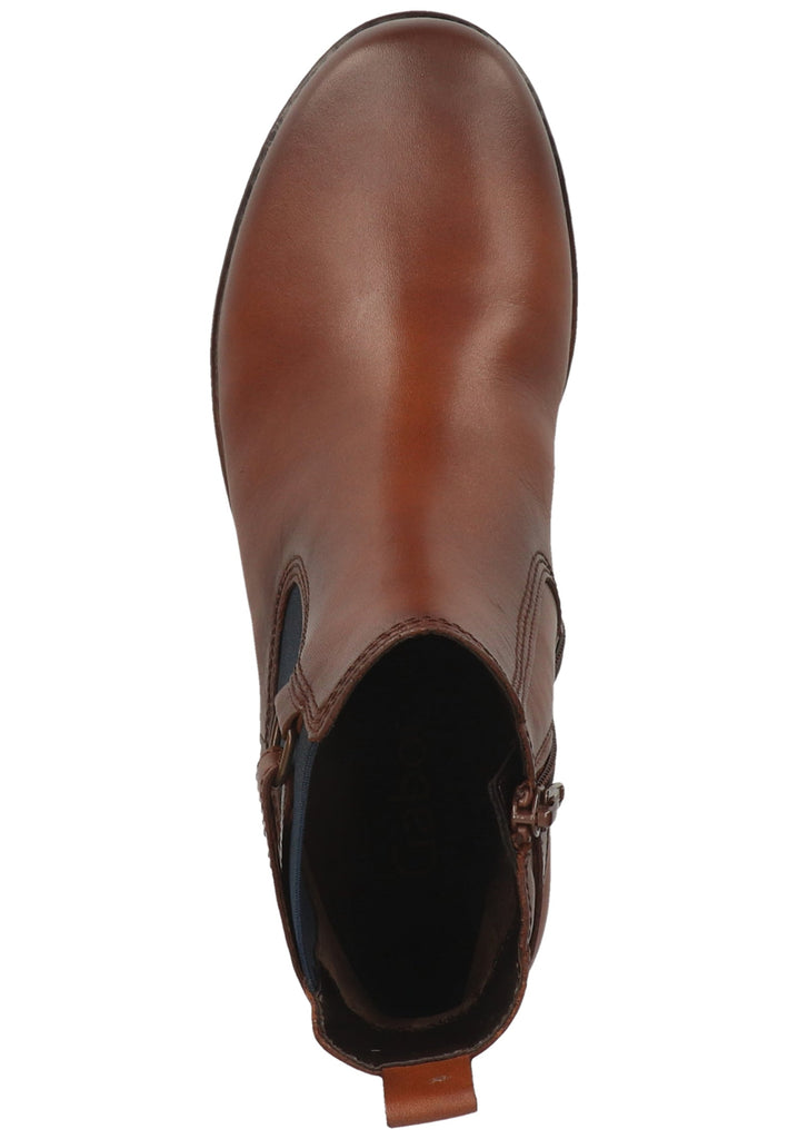 Gabor Stiefelette Leder/Textil Braun - surf4shoes