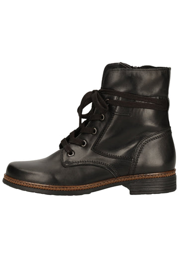 Gabor Stiefelette Glattleder Schwarz/Braun - surf4shoes