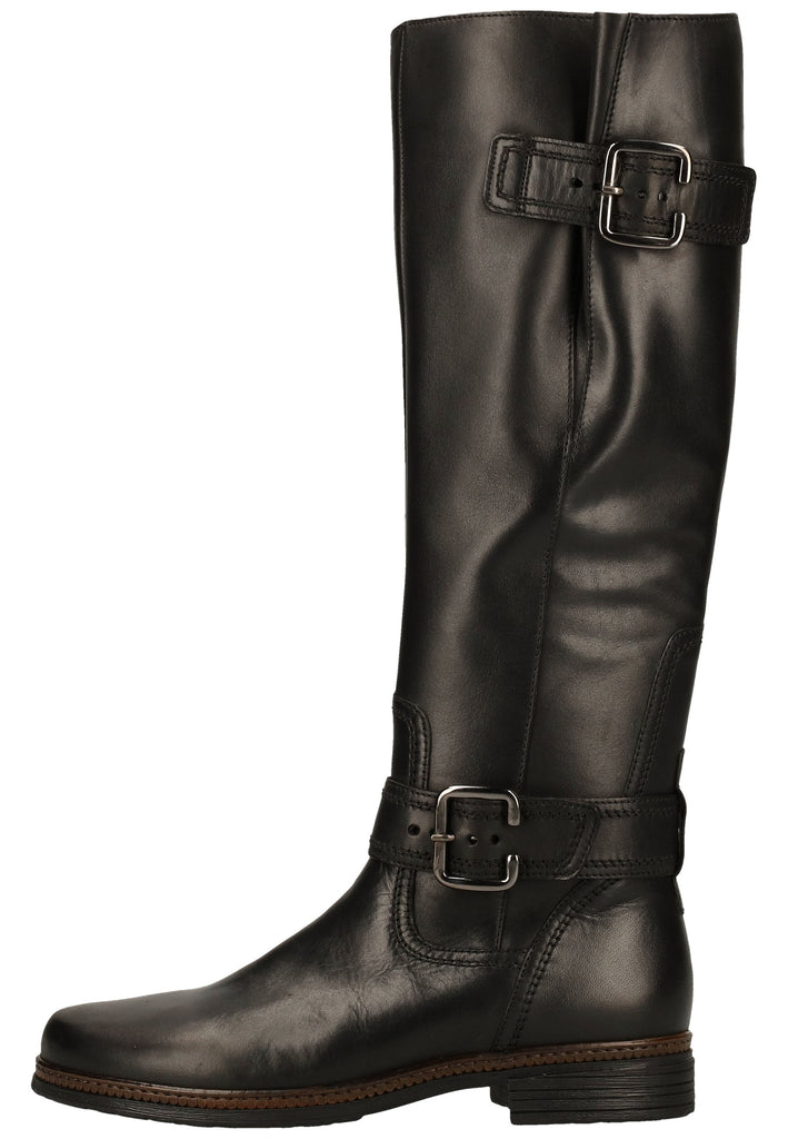 Gabor Stiefel Glattleder Schwarz - surf4shoes