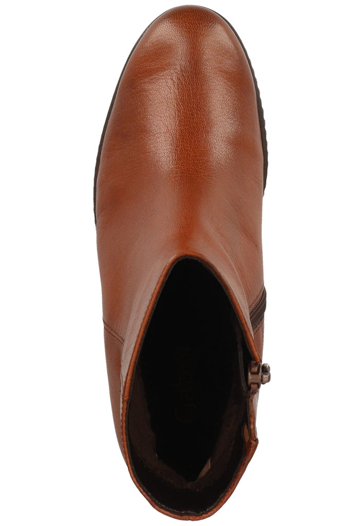 Gabor Stiefelette Glattleder Whisky - surf4shoes