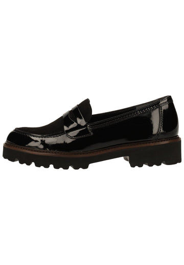 Gabor Slipper Leder Schwarz/Braun - surf4shoes