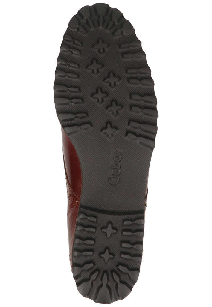 Gabor Halbschuhe Glattleder Dunkelbraun - surf4shoes