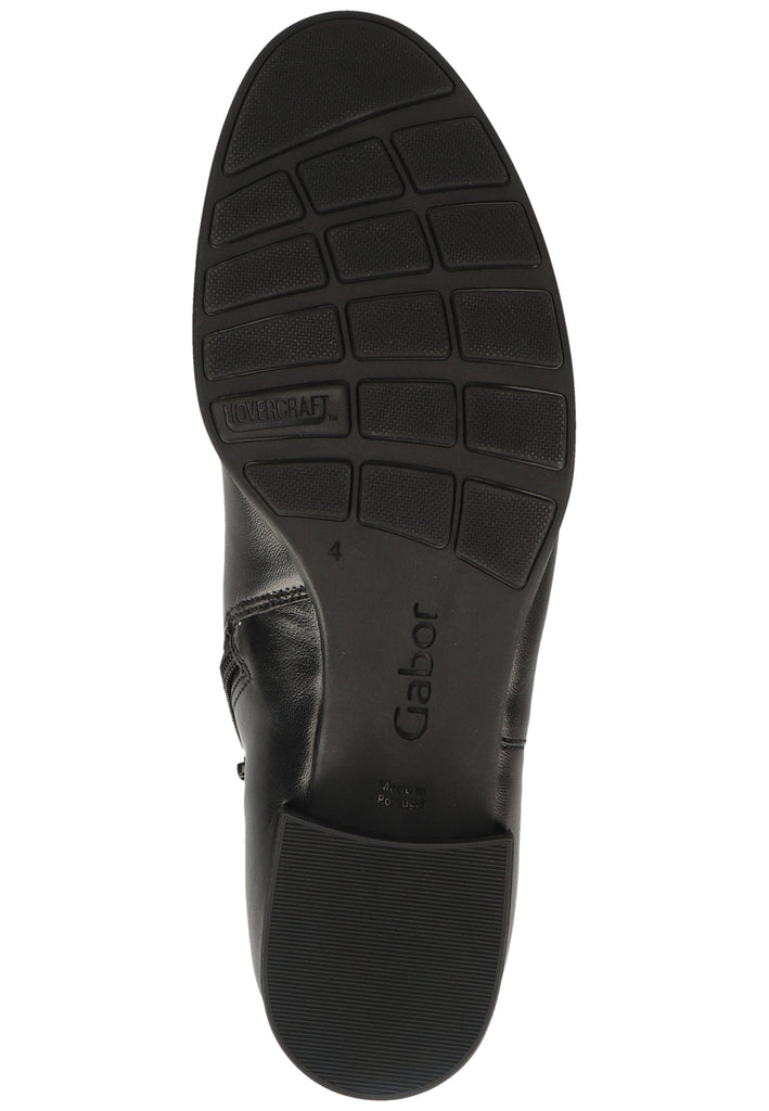 Gabor Stiefelette Leder/Textil Schwarz - surf4shoes