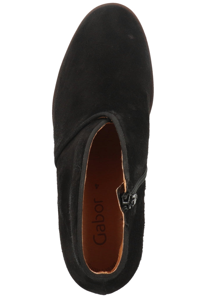 Gabor Stiefelette Leder Schwarz - surf4shoes