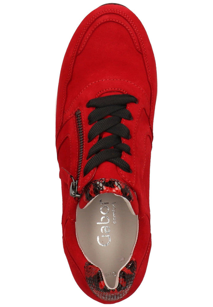 Gabor Sneaker Leder Rubinrot - surf4shoes