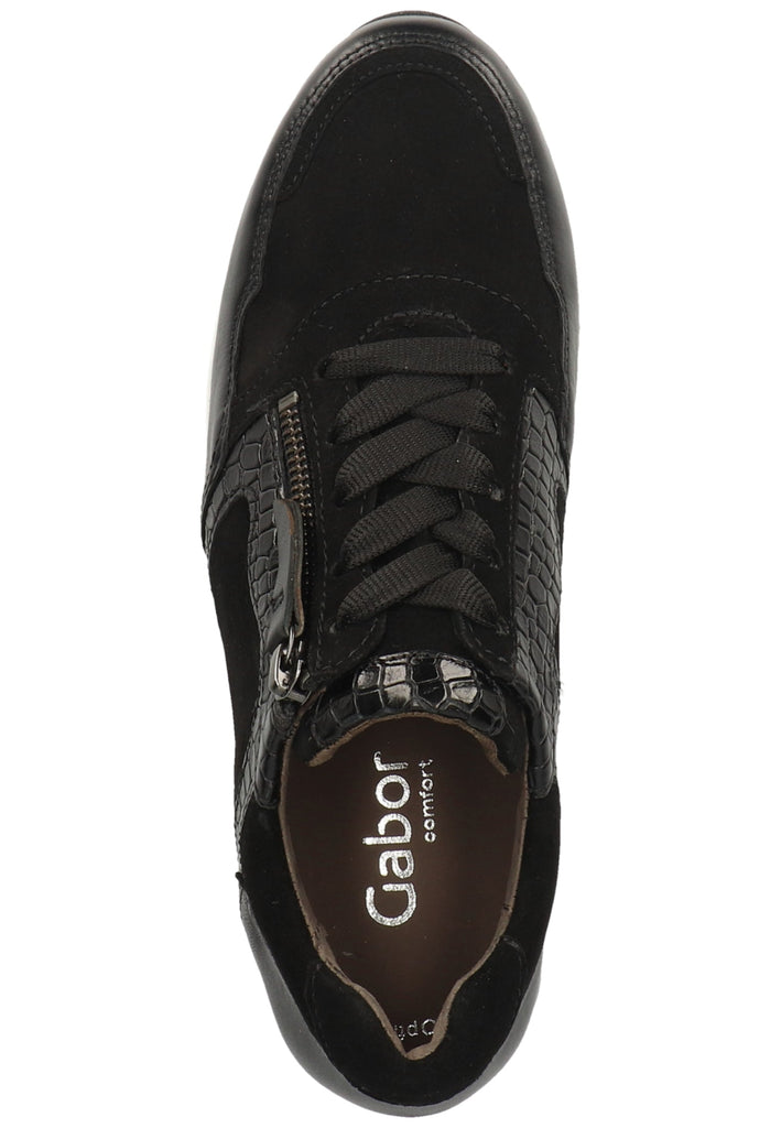 Gabor Sneaker Leder Schwarz - surf4shoes