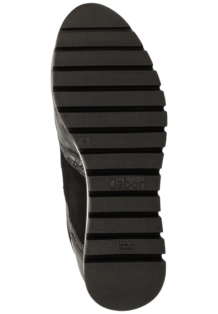 Gabor Sneaker Leder Schwarz - surf4shoes