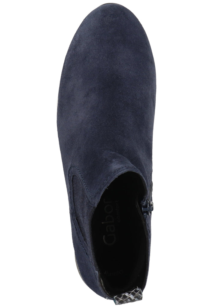 Gabor Stiefelette Leder/Textil Marine - surf4shoes