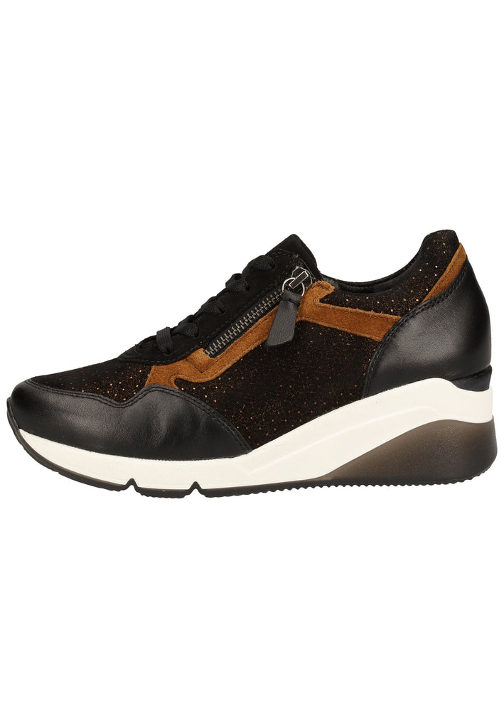 Gabor Sneaker Glattleder Schwarz - surf4shoes