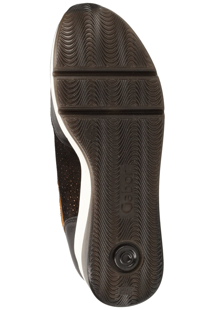 Gabor Sneaker Glattleder Schwarz - surf4shoes