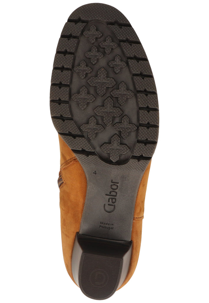 Gabor Stiefelette Nubukleder Hellbraun - surf4shoes