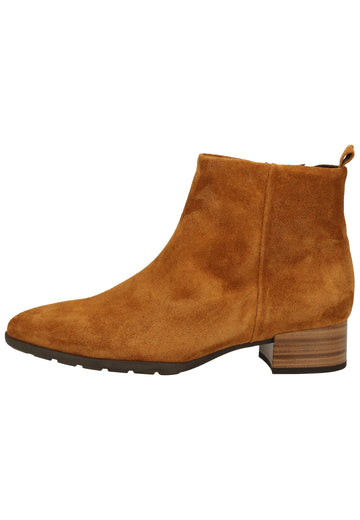 Gabor Stiefelette Veloursleder Camel - surf4shoes