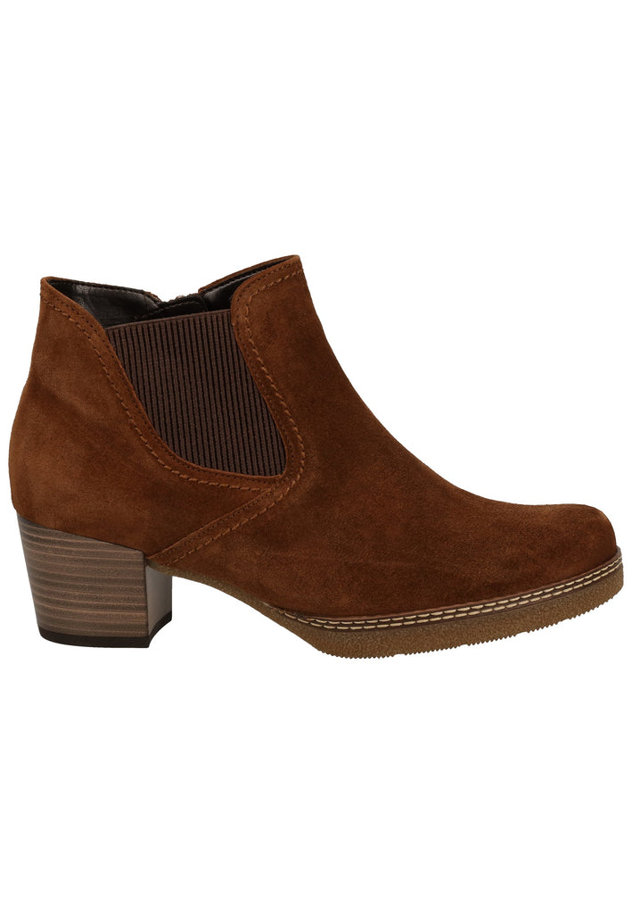Gabor Stiefelette Veloursleder Whisky - surf4shoes