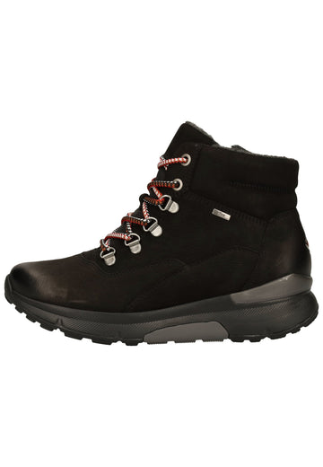 Gabor Stiefelette Nubukleder Schwarz - surf4shoes