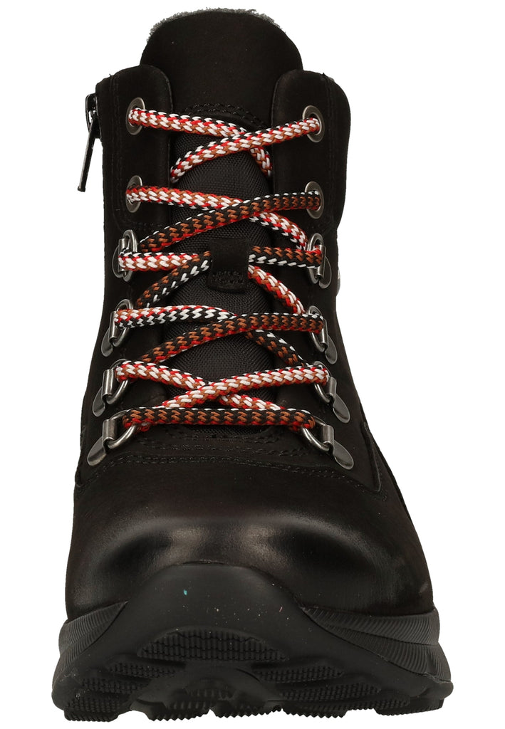 Gabor Stiefelette Nubukleder Schwarz - surf4shoes