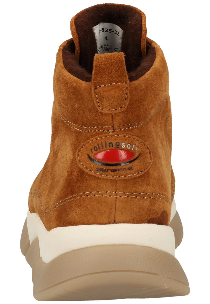 Gabor Stiefelette Leder Hellbraun - surf4shoes