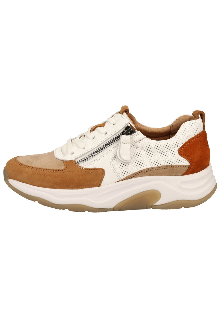 Gabor Sneaker Leder/Textil Beige/Weiß - surf4shoes