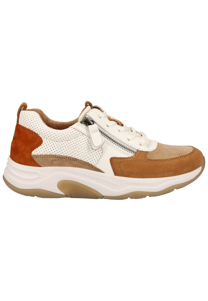 Gabor Sneaker Leder/Textil Beige/Weiß - surf4shoes