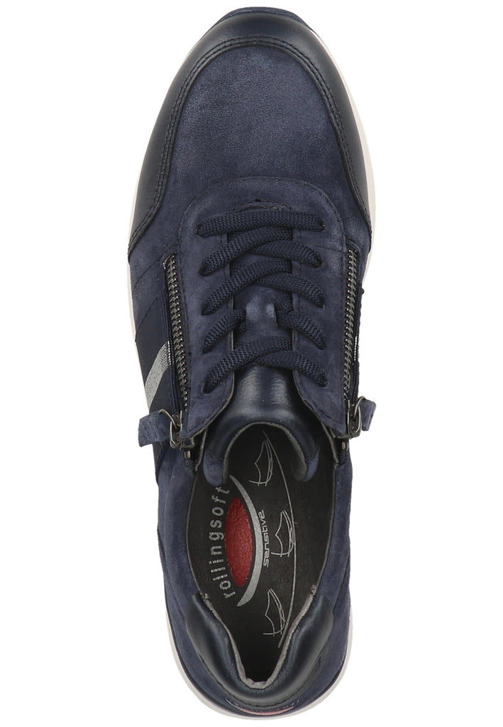 Gabor Sneaker Nubukleder Dunkelblau - surf4shoes