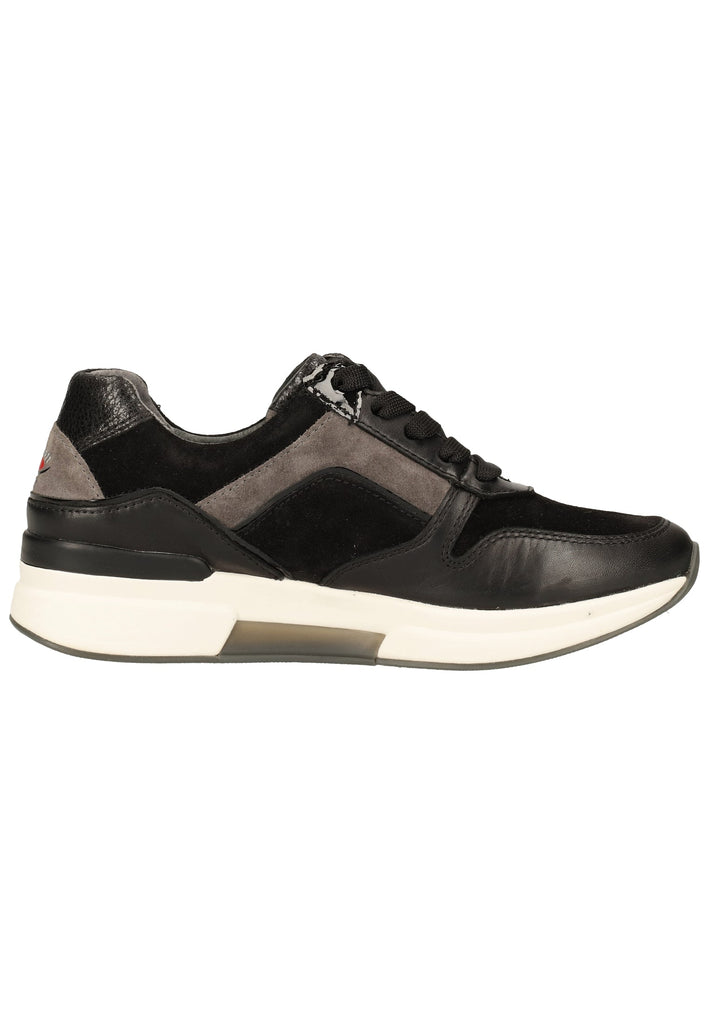Gabor Sneaker Nubukleder Schwarz/Stone - surf4shoes