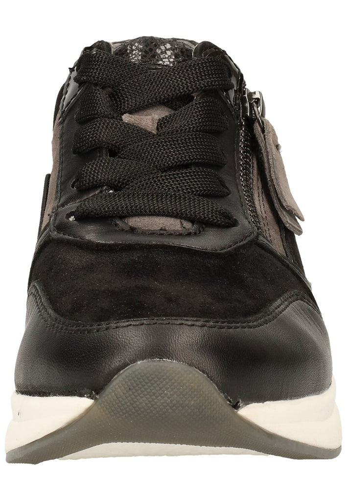 Gabor Sneaker Nubukleder Schwarz/Stone - surf4shoes