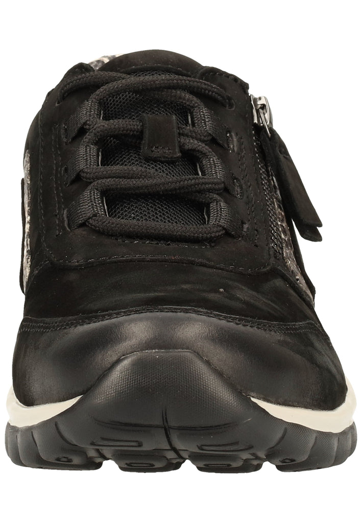 Gabor Sneaker Nubukleder Schwarz/Grau - surf4shoes