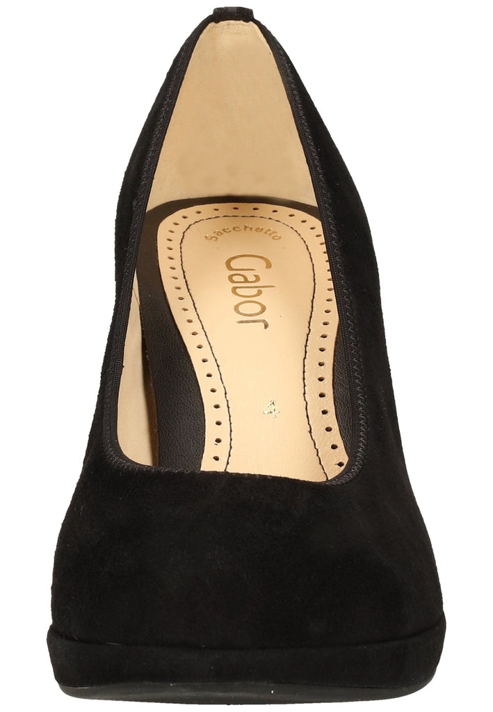 Gabor Pumps Samt Schwarz - surf4shoes