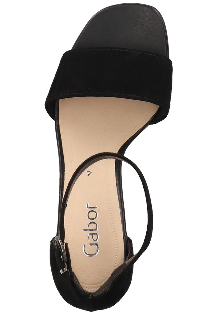 Gabor Sandalen Leder Schwarz - surf4shoes