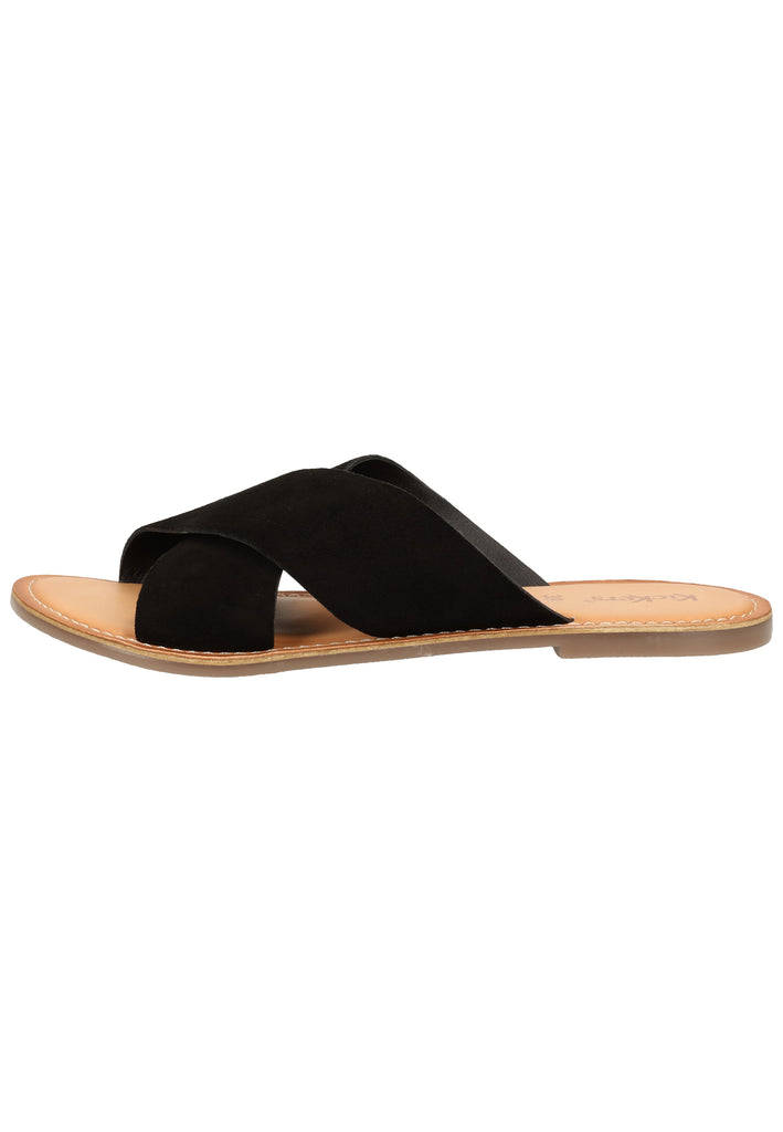 Kickers Pantoletten Leder Schwarz - surf4shoes