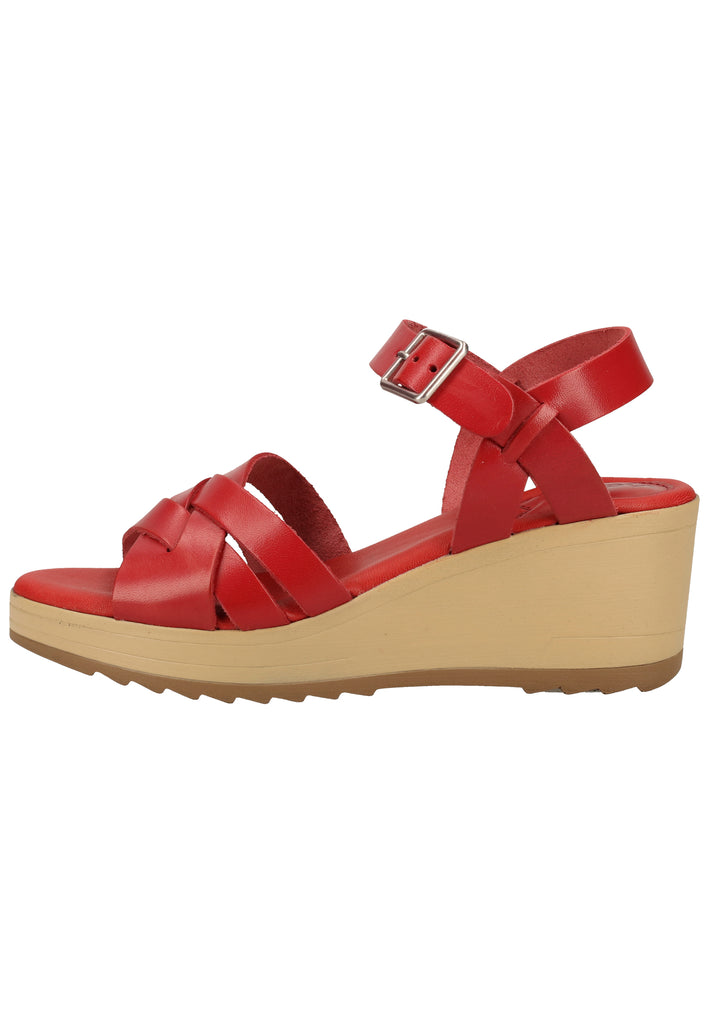 Kickers Sandalen Leder Rot - surf4shoes