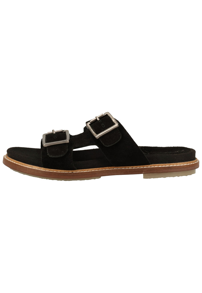 Kickers Pantoletten Leder Schwarz - surf4shoes