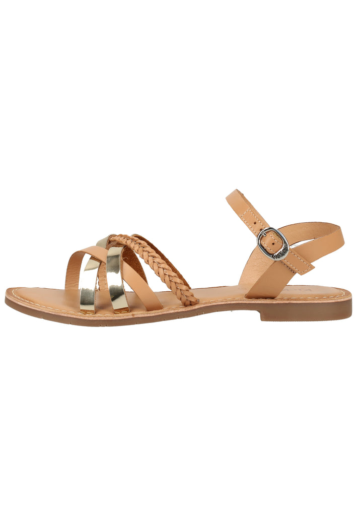 Kickers Sandalen Leder Camel - surf4shoes