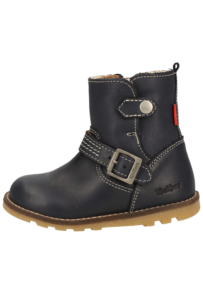 Kickers Stiefel Leder Dunkelblau Warmfutter - surf4shoes