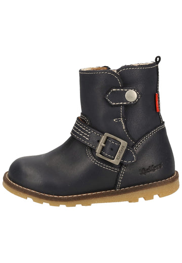 Kickers Stiefel Leder Dunkelblau Warmfutter - surf4shoes