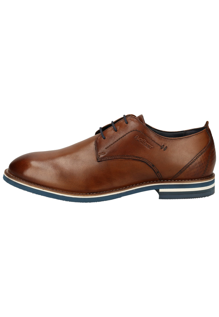 s.Oliver Halbschuhe Leder Cognac - surf4shoes