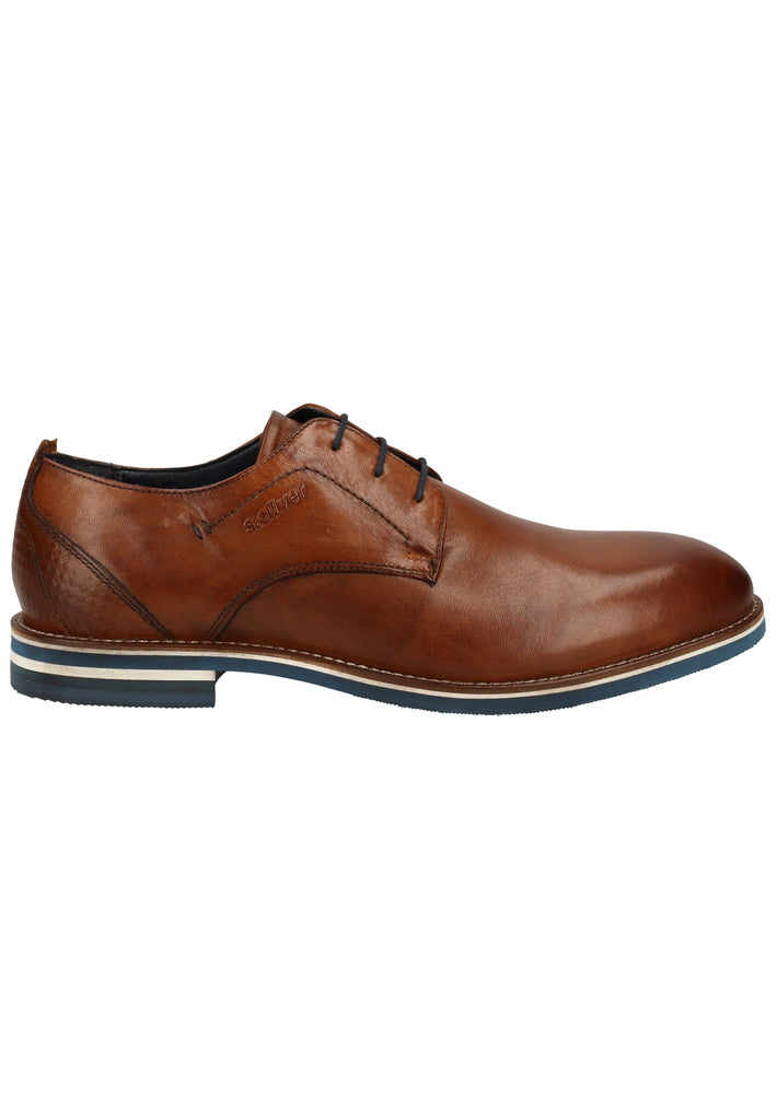 s.Oliver Halbschuhe Leder Cognac - surf4shoes