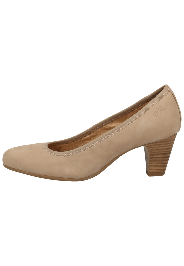 s.Oliver Pumps Leder Hellgrau - surf4shoes