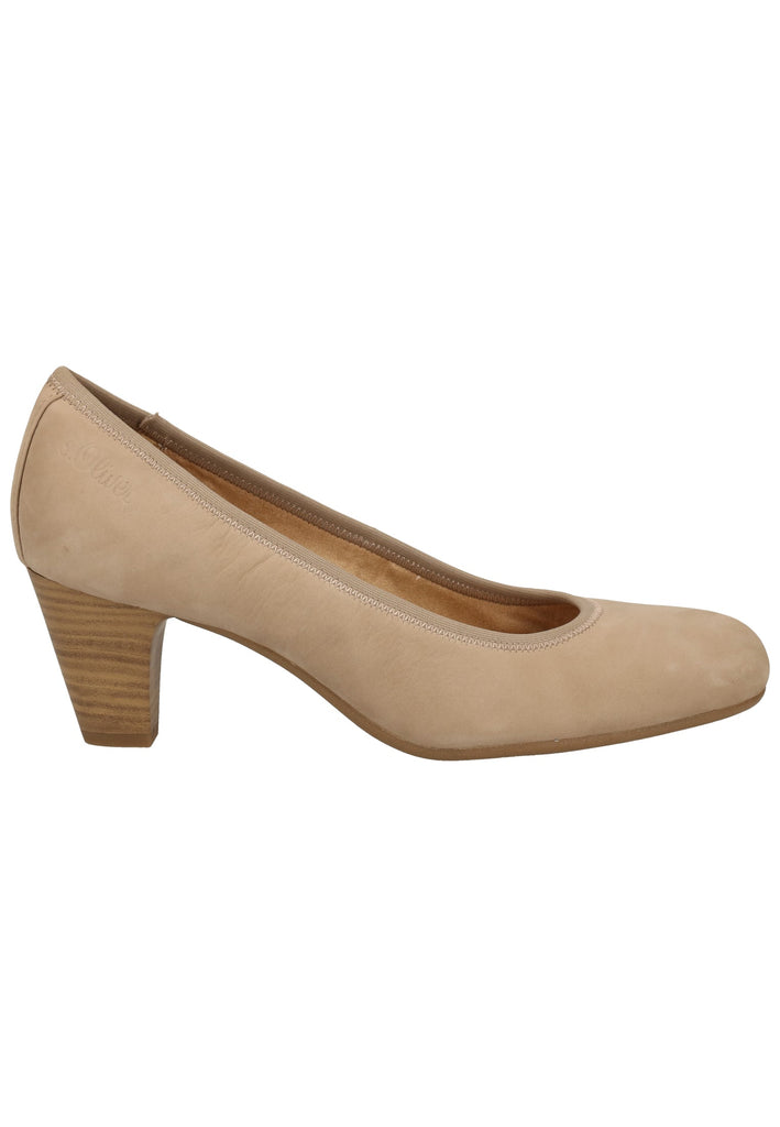 s.Oliver Pumps Leder Hellgrau - surf4shoes