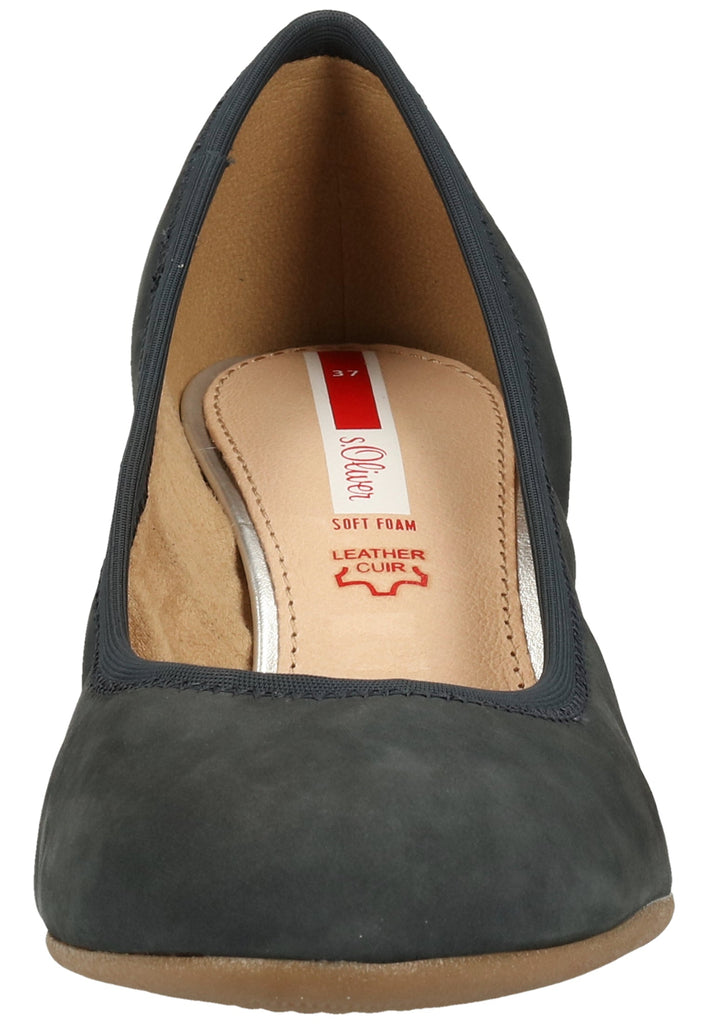 s.Oliver Pumps Leder Navy - surf4shoes